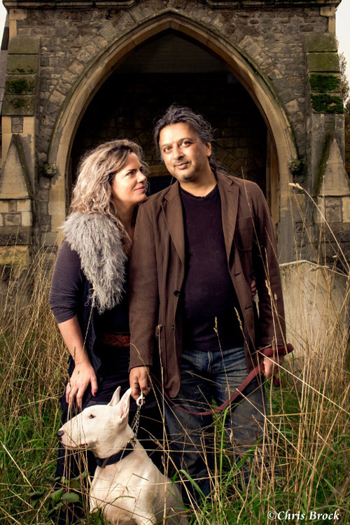 Francesca Hardy and Raj
